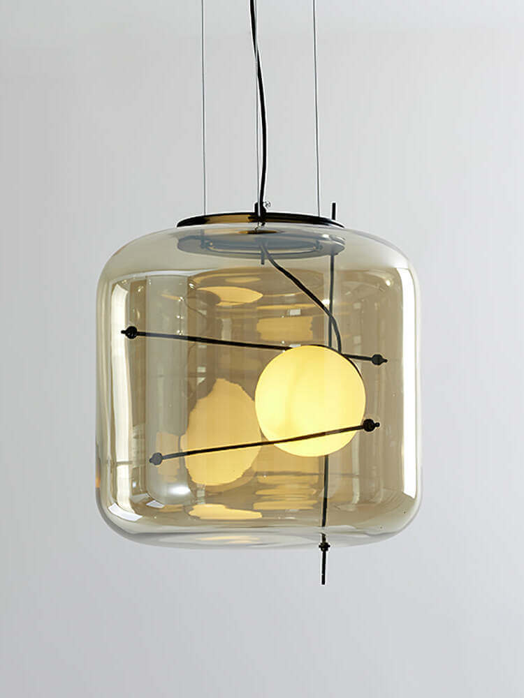 Elegant Glas Pendellampe - 30cm