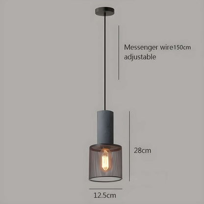 Industriel Loftpendel i Beton og Jern
