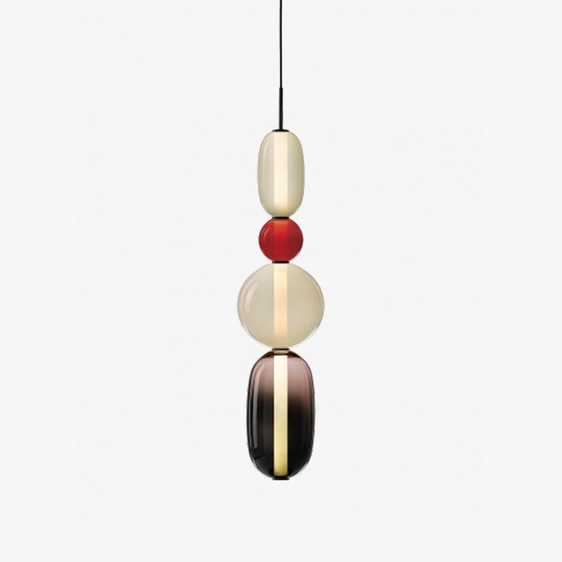 Farverig Glas Pendel - Moderne Designlampe