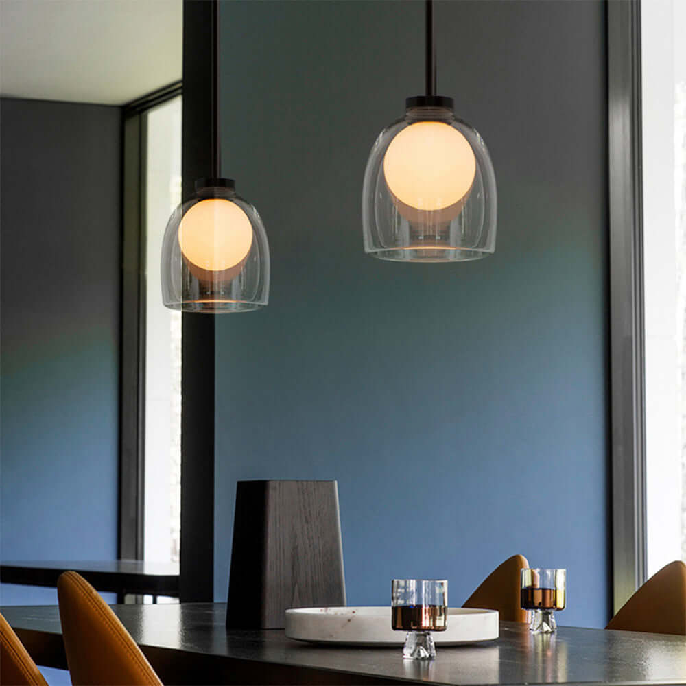 Elegant Kuglependel i Glas - Moderne Design