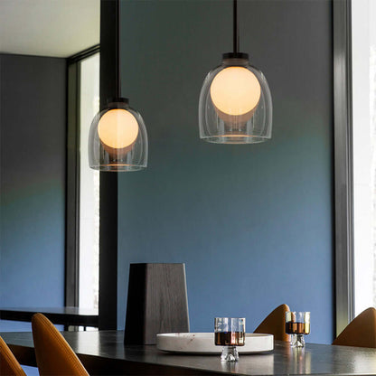 Elegant Kuglependel i Glas - Moderne Design