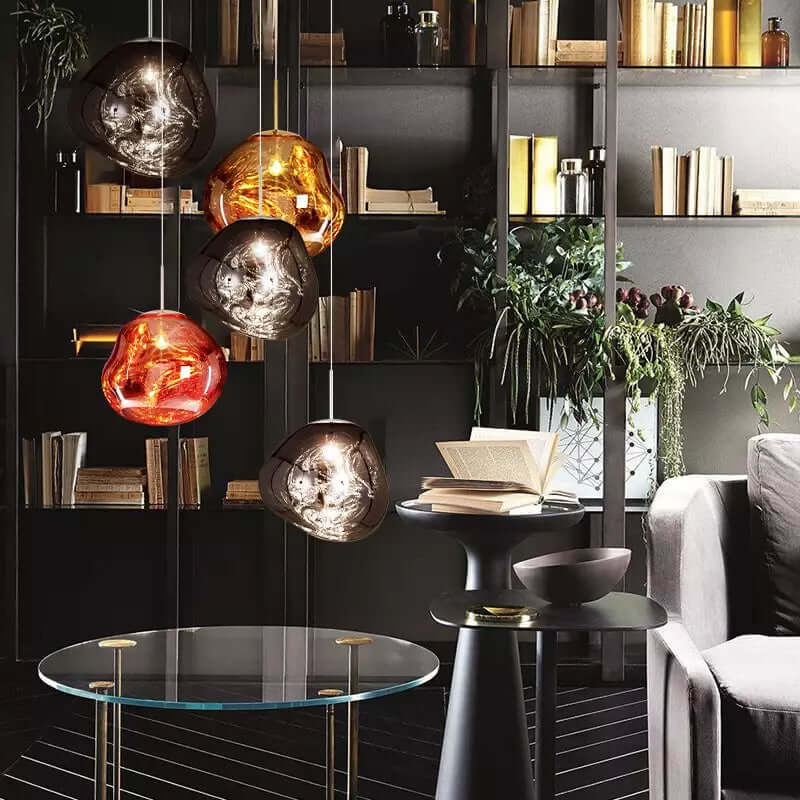 Smeltende Pendellampe, Moderne Design, Metal
