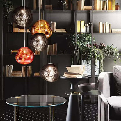 Smeltende Pendellampe, Moderne Design, Metal