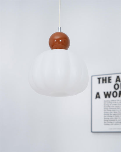 Elegant Græskarformet Pendellampe - 14cm