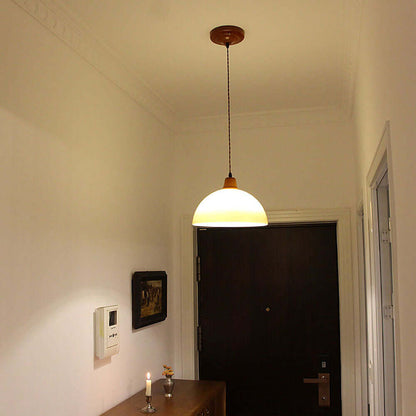 Ravfarvet Retro Glas Pendellampe - 30cm