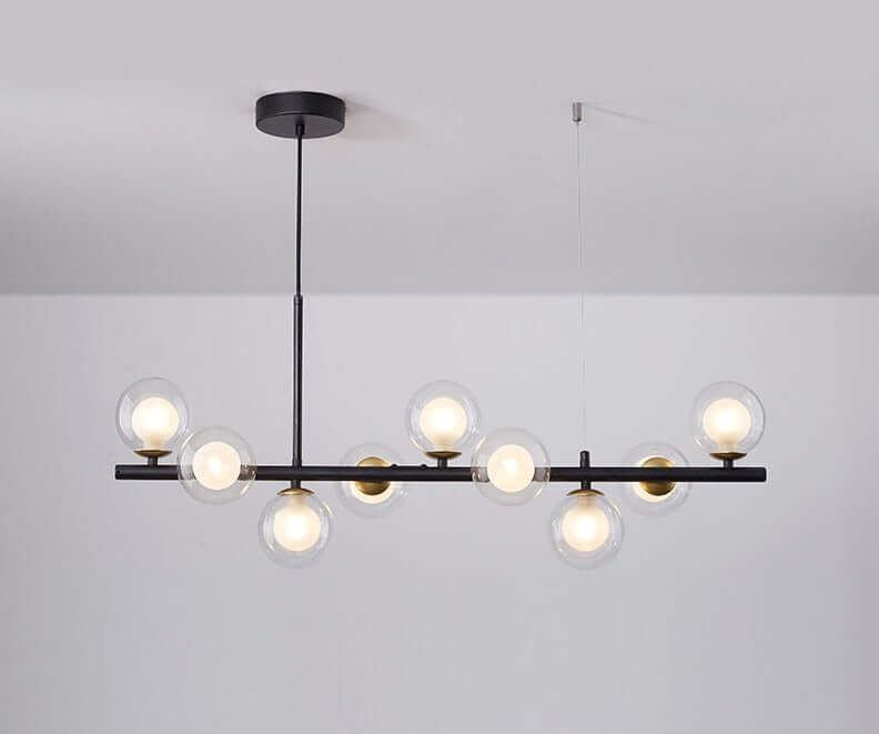 Elegant Pendellampe i Glas og Metal - 83x24cm