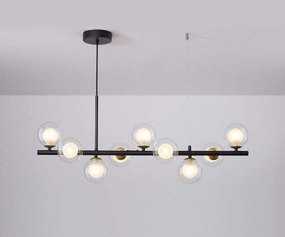 Elegant Pendellampe i Glas og Metal - 83x24cm