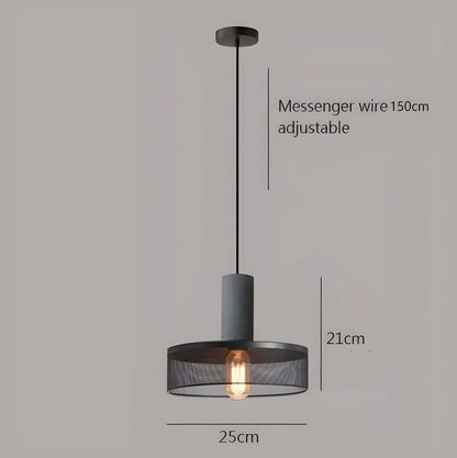 Industriel Loftpendel i Beton og Jern