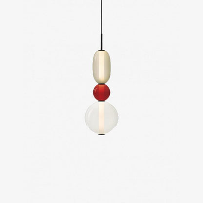 Farverig Glas Pendel - Moderne Designlampe