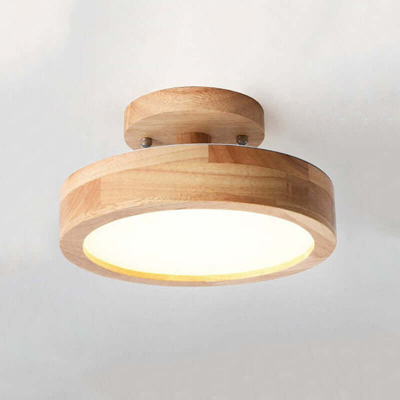 Dæmpbar LED-loftslampe i træ - 36W