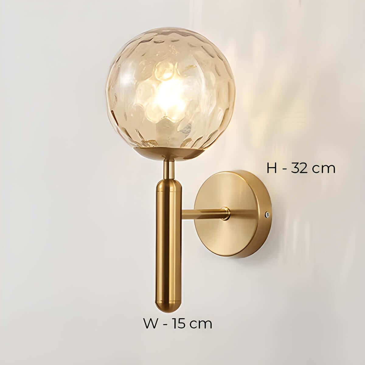 Elegant Glas Væglampe - Clair