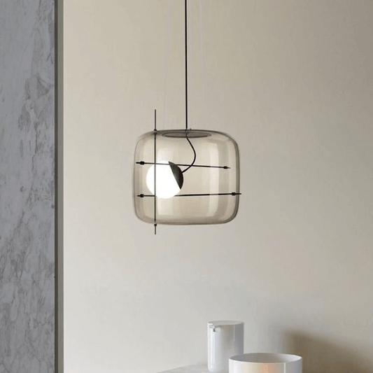 Elegant Glas Pendellampe - 30cm