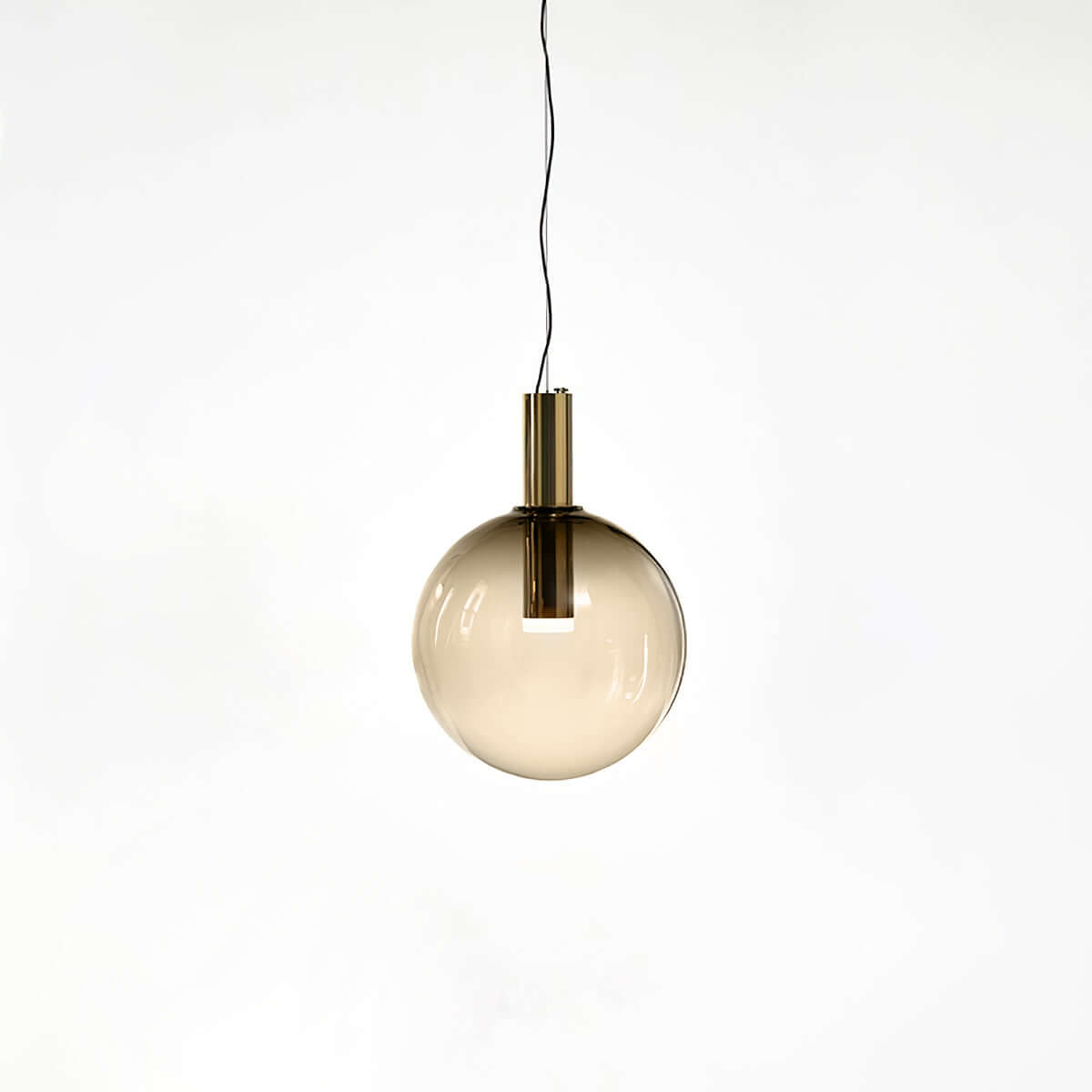 Elegant Pendel Lampe i Glas & Metal - Isabel