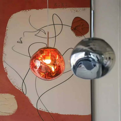 Smeltende Pendellampe, Moderne Design, Metal