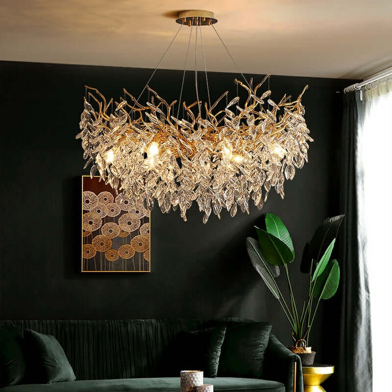 Elegant Krystal Lysekrone - Fransk Stil