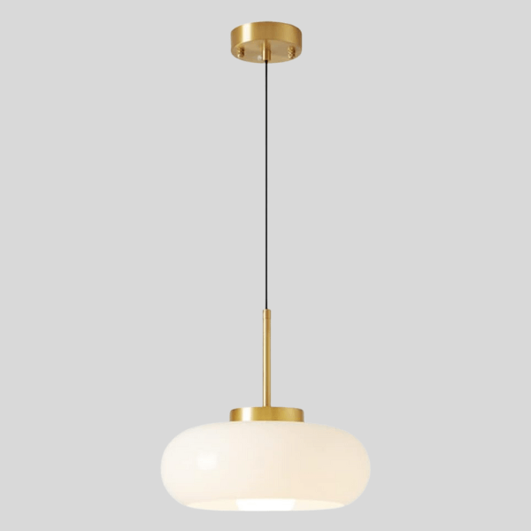 Elegant Kobber & Glas Lysekrone