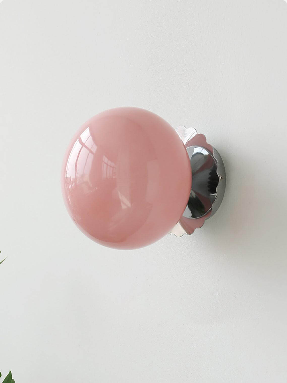 Elegant Væglampe i Glas og Metal - 20cm