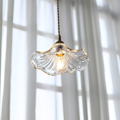 Elegant Blomsterglas Pendel - 28cm