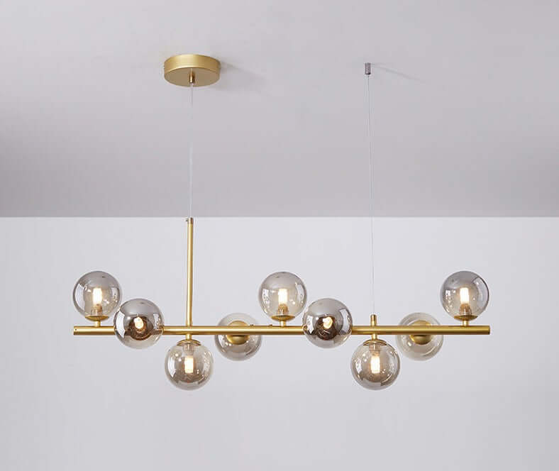 Elegant Pendellampe i Glas og Metal - 83x24cm