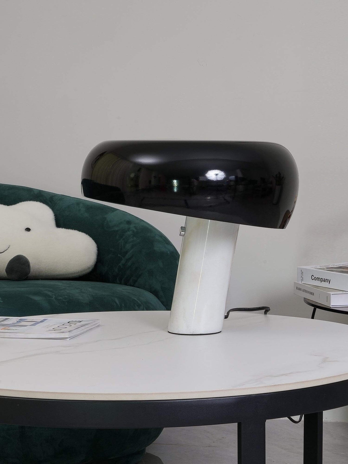 Elegant Marmor Bordlampe 28/40cm