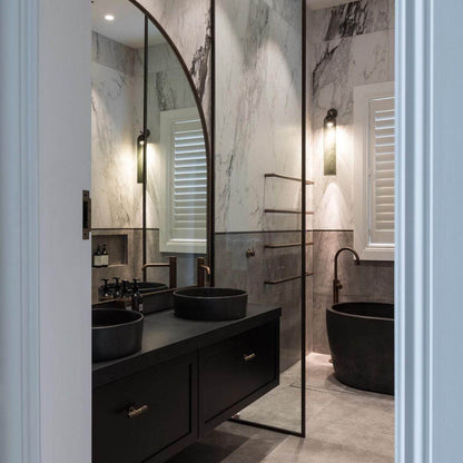 Elegant Kunstglas Lampe - Dia 10cm x H 48cm