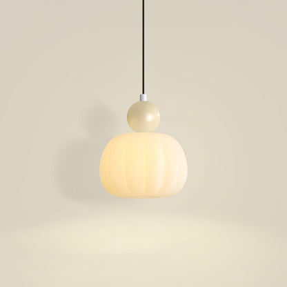 Elegant Græskarformet Pendellampe - 14cm
