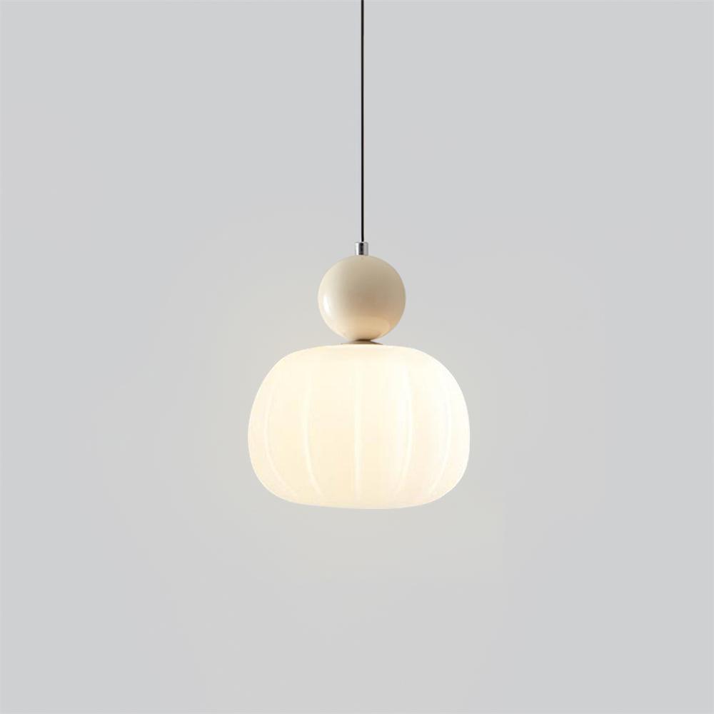 Elegant Græskarformet Pendellampe - 14cm