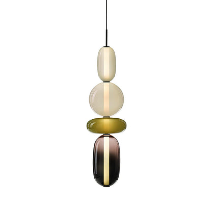 Farverig Glas Pendel - Moderne Designlampe