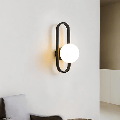 Elegant LED Væglampe m/ Matteret Glas - 40cm
