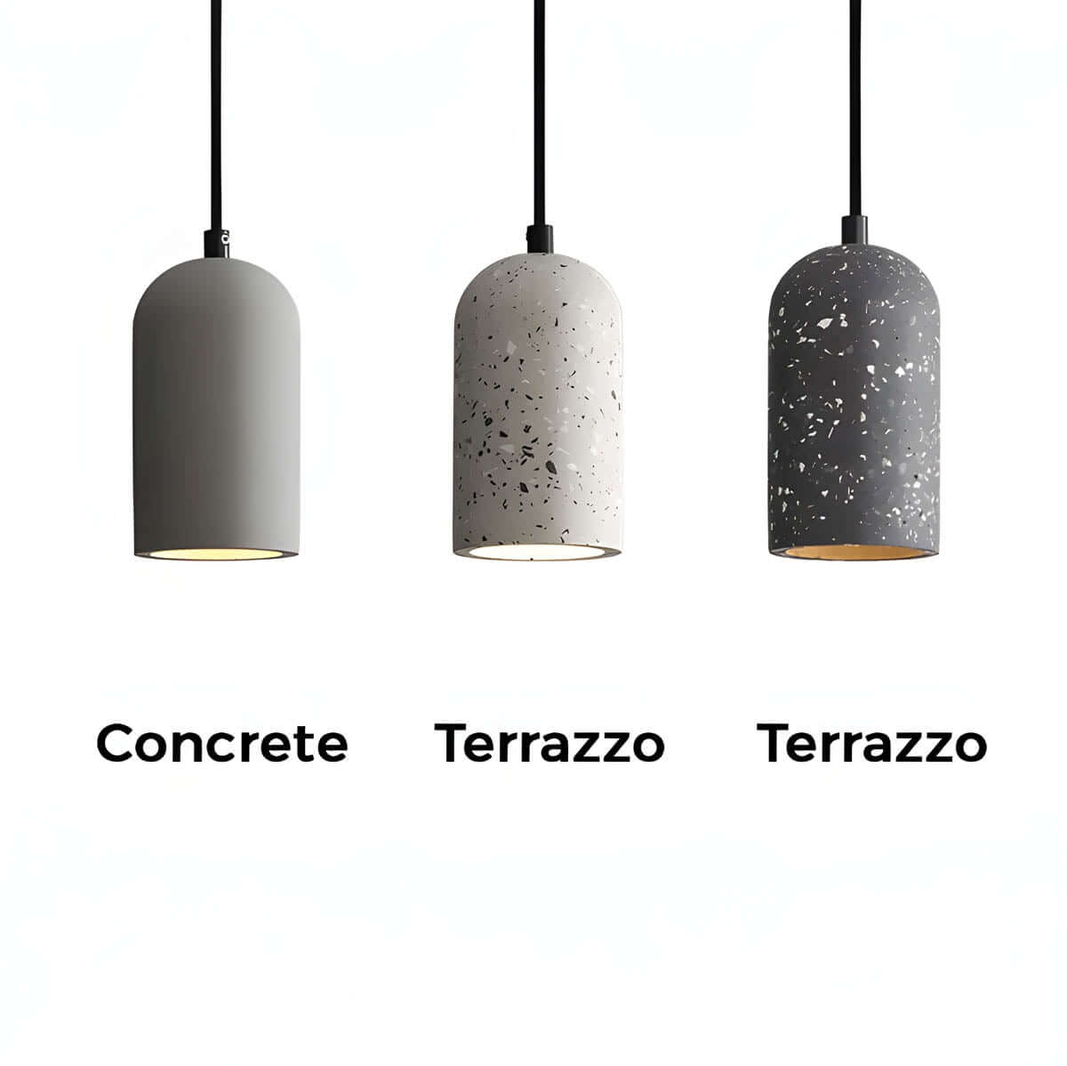 Moderne Beton Pendellampe - Dia 9,6cm