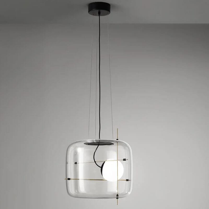 Elegant Glas Pendellampe - 30cm