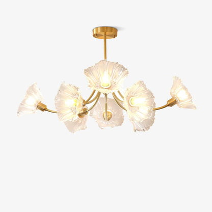 Elegant Blomsterglas Lysekrone