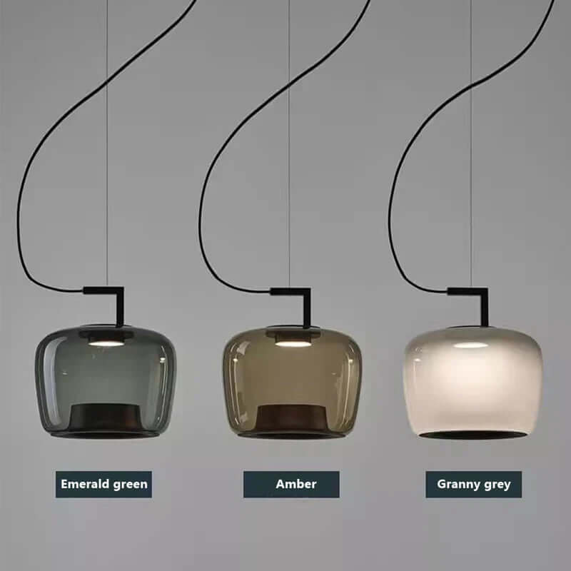 Elegant Pendellampe med Glaskugle - Køkkenlampe