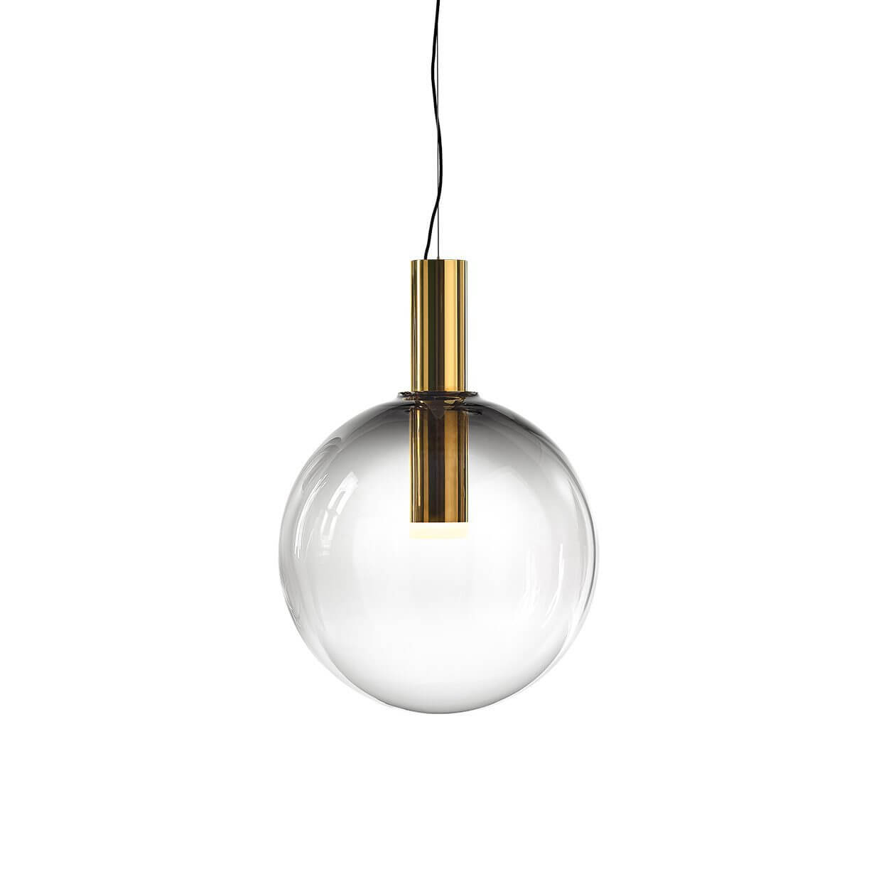 Elegant Pendel Lampe i Glas & Metal - Isabel