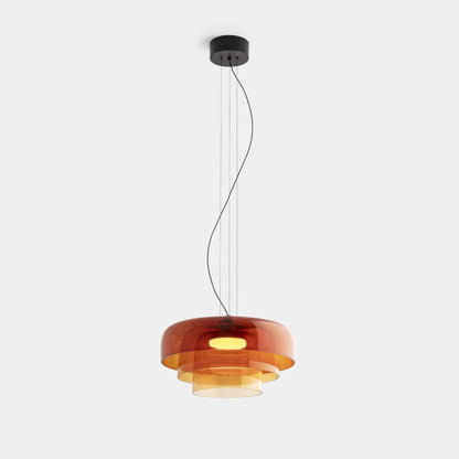 Elegant Glasloftlampe med LED | Justerbar