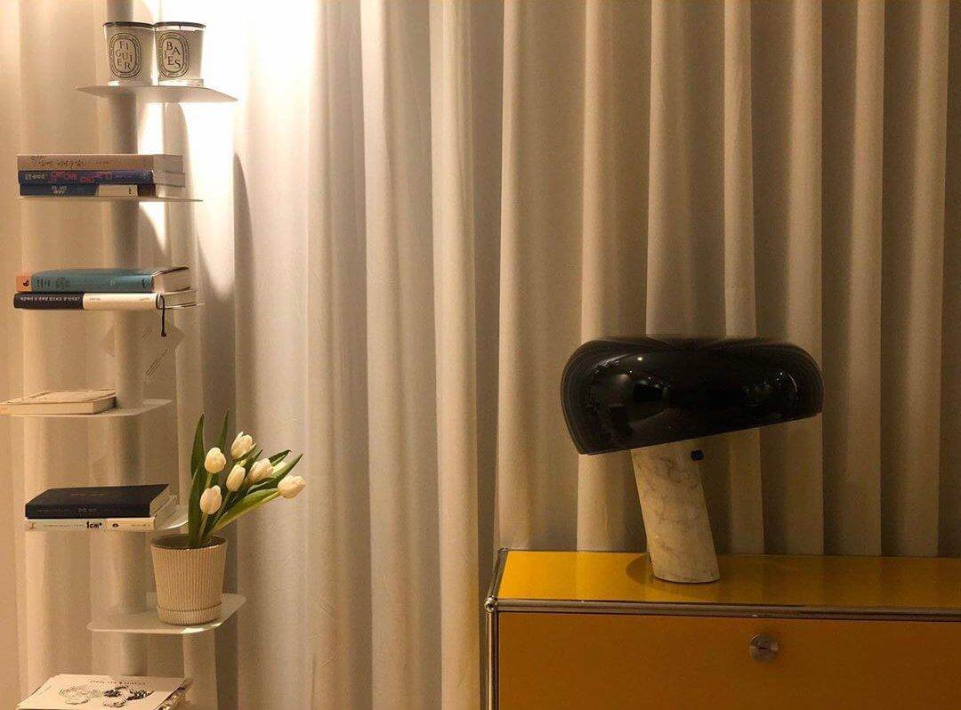 Elegant Marmor Bordlampe 28/40cm