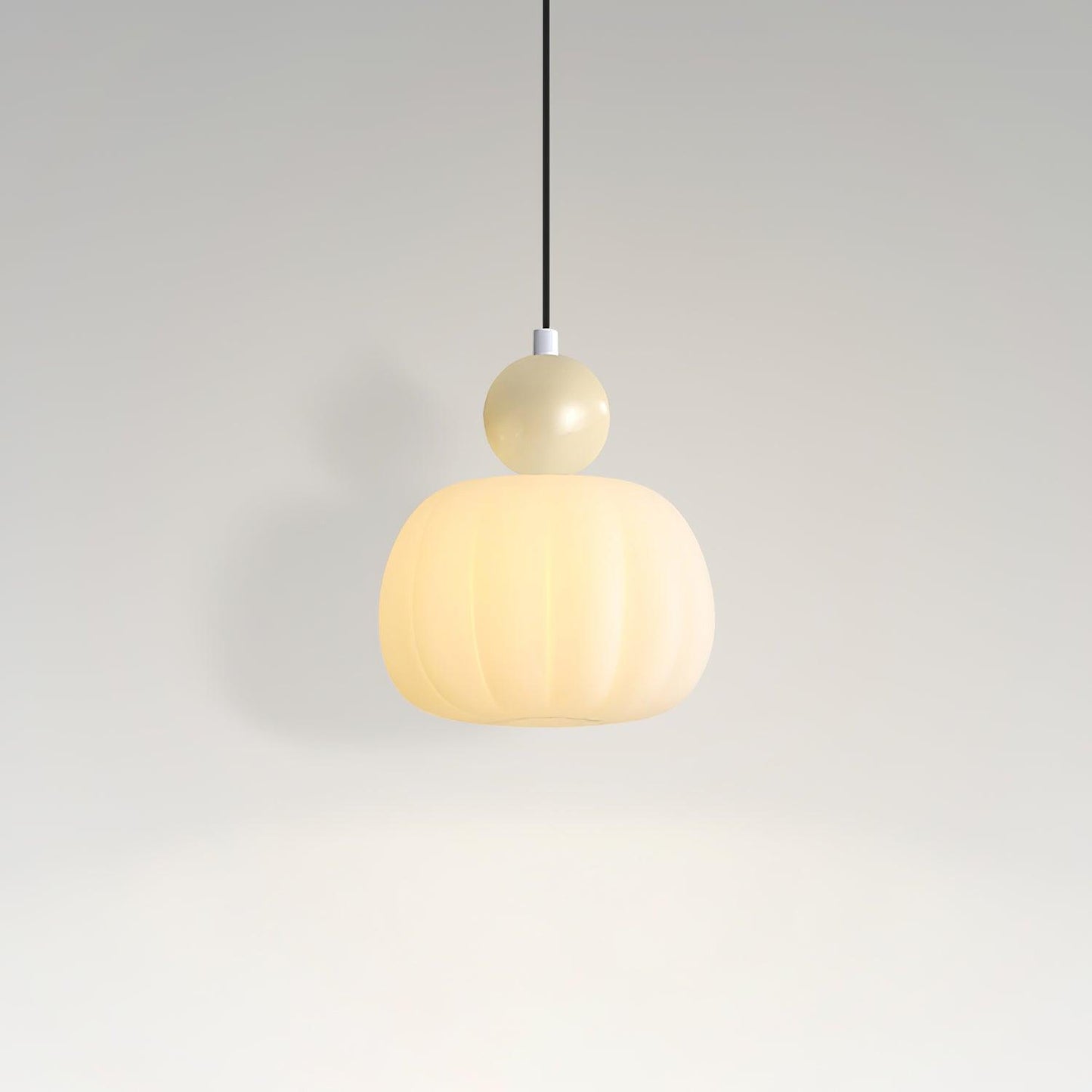 Elegant Græskarformet Pendellampe - 14cm