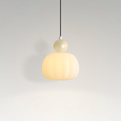 Elegant Græskarformet Pendellampe - 14cm