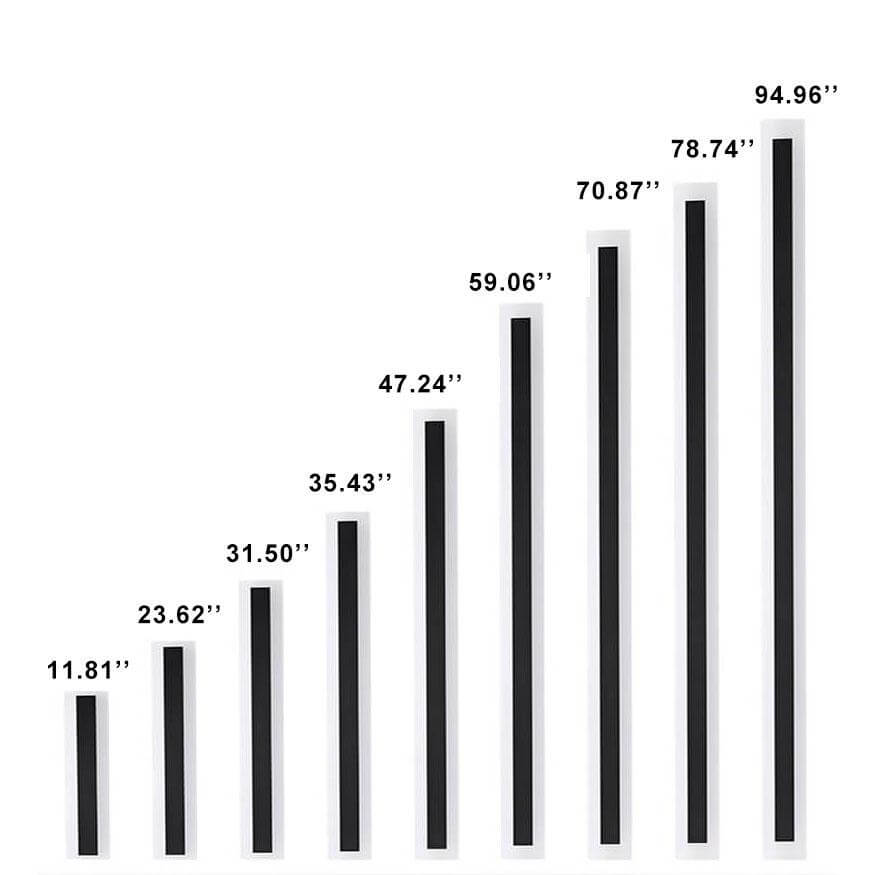 Slank LED Væglampe Udendørs - Akryl