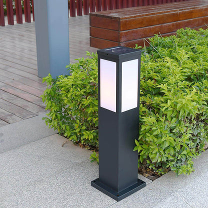 Moderne Udendørs Pullertlampe i Aluminium