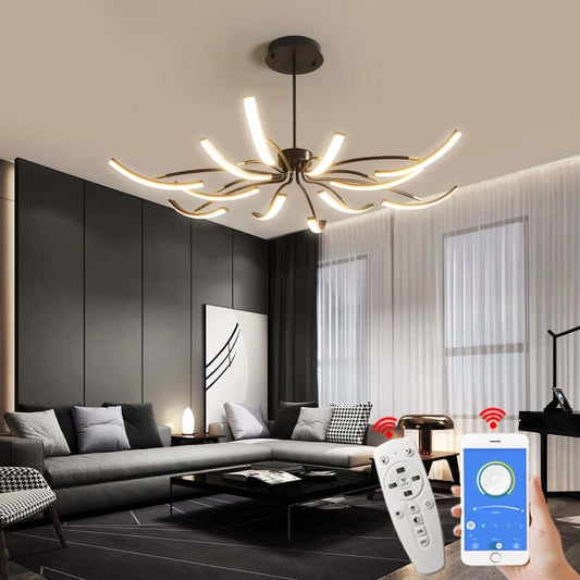 Moderne Loftslampe i Aluminium med LED