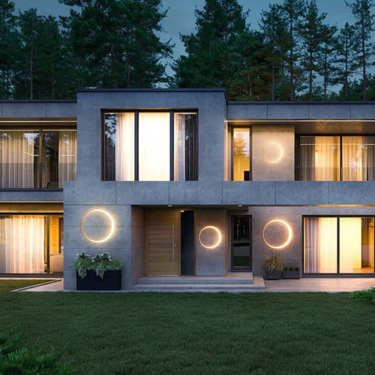 Vandtæt LED Udendørs Væglampe