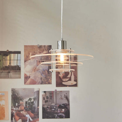 Moderne UFO-formet akryl pendellampe