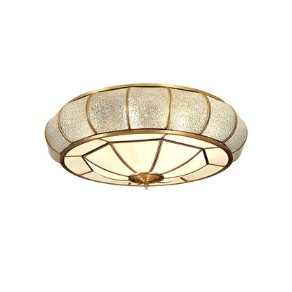 Loftslampe i Tekstureret Glas