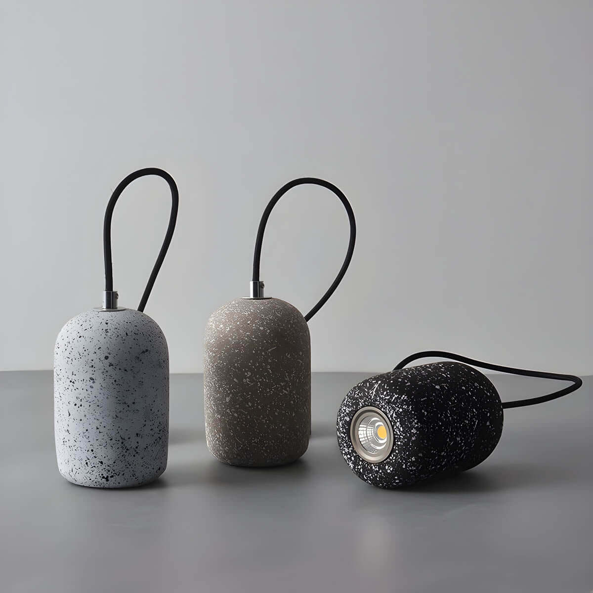 Moderne Cement Pendellampe - Dia 16cm