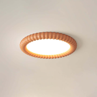 Modern LED Loftlampe med Bølget Design, 50cm