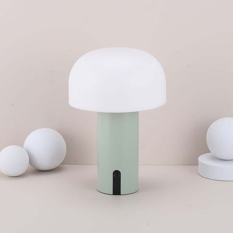 Dæmpbar Champignon Bordlampe - Trådløs LED Lampe