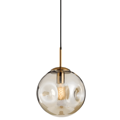 Elegant Sfærisk Glas Pendellampe - 25cm