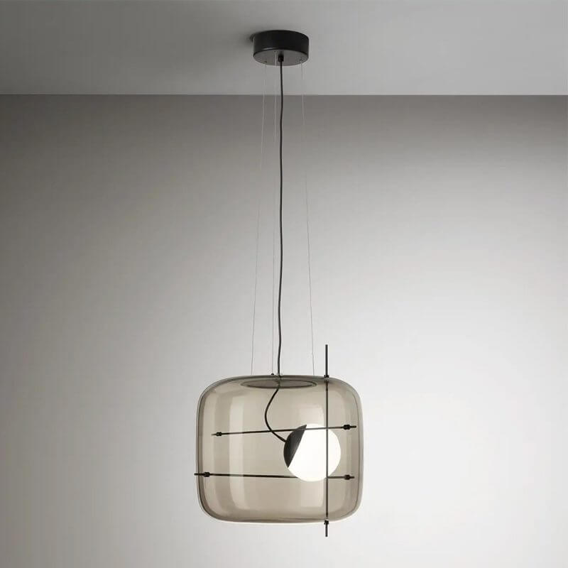 Elegant Glas Pendellampe - 30cm