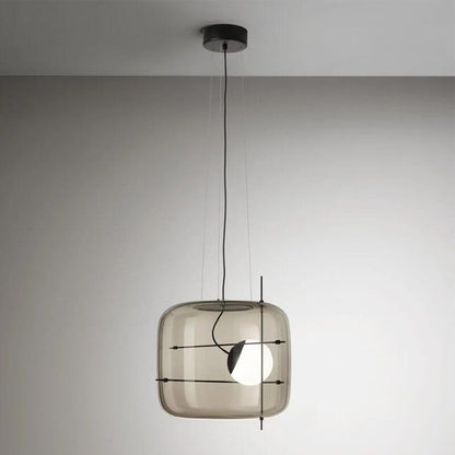 Elegant Glas Pendellampe - 30cm